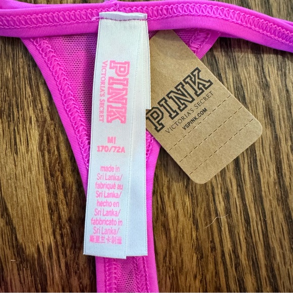 Final Sale! PINK Victoria’s Secret strappy mesh thong panty - Picture 4 of 4